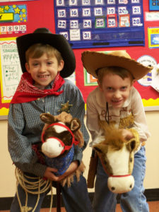 Elementary School Students Celebrate 100 Days of Learning and Cowboys ...