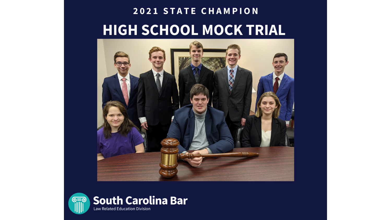 BJA Wins South Carolina Bar High School Mock Trial State Competition