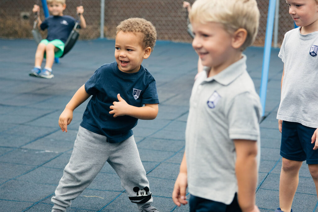 BJA. students on playground