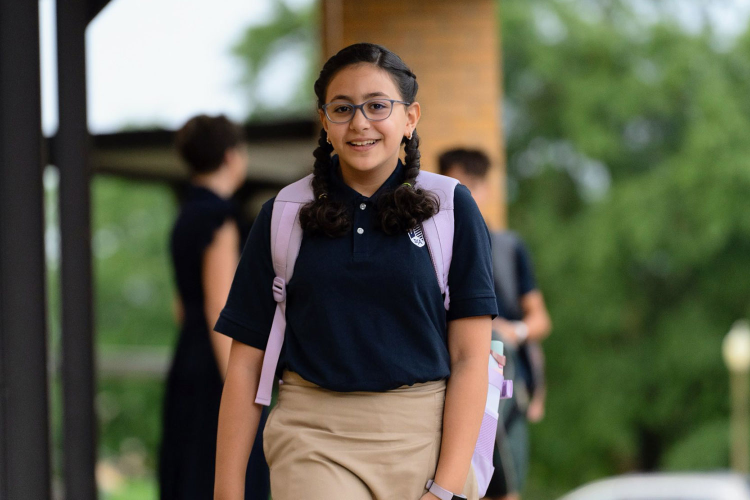 Student walking