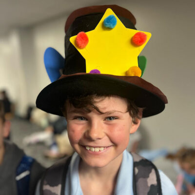 BJA student in hat
