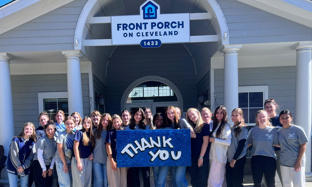 Students out in the community