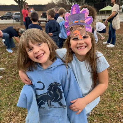 Students at Thanksgiving